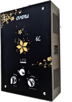 opera 6 L Instant Water Geyser(Black, gas Geyser)   Home Appliances  (Opera)