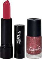 La Perla Wine Sparkle Nail Paint & Crrolla Red Lipstick(Set of 3) - Price 125 54 % Off  