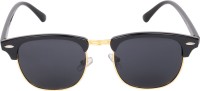 CRIBA Clubmaster Sunglasses(For Men & Women, Black)