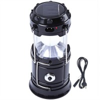 Skys&Ray 1® Led Solar Emergency Light Lantern, USB Mobile Charging, Torch Point 2 Power Source Solar; Lithium Battery Solar Lights(Black)   Home Appliances  (Skys&Ray)