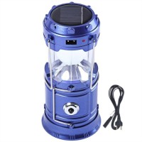 Skys&Ray 1® Led Solar Emergency Light Lantern, USB Mobile Charging, Torch Point 2 Power Source Solar; Lithium Battery Solar Lights(Blue)   Home Appliances  (Skys&Ray)