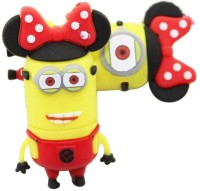 microware Minnie Mouse Shape Designer Fancy Pendrive 32 GB Pen Drive(Red, Yellow)