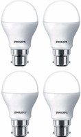 Philips 8.5 W Round B22 LED Bulb(White, Pack of 4)