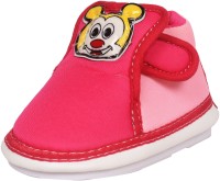 OLE BABY Boys & Girls Velcro Casual Boots(Pink)