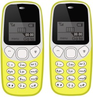 I Kall K71 Combo Of Two Mobile(Yellow)