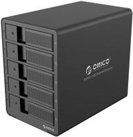 Orico Aluminum USB3.0 5 bay 3.5 inch SATA Hard Drive Enclosure (9558U3) 3.5 inch External Hard Drive Enclosure(For Windows 10 / 8 / 7 / Vista / XP or Mac OS 9.1 and above, Black)
