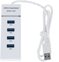 View ReTrack 5 GBPS 4 Ports 3.0 Super Speed Portable USB Hub(White) Laptop Accessories Price Online(ReTrack)
