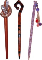 Kabello 360 Degree Gajra combo of juda sticks Bun Stick(Multicolor) - Price 460 77 % Off  