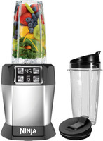Ninja BL480XSKBGAIND Auto-iQ (1000 Watts) + Coffee & Spice Grinder (Dry) 1000 W Mixer Grinder (3 Jars, Silver)
