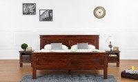 Furnspace Kensington Wooden Bed Solid Wood King Bed(Finish Color -  Honey Sheesham Light)   Furniture  (Furnspace)