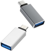 YTM (Pack of 2) C Type Otg Adapter/Converter USB Adapter(White)