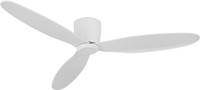 Anemos Jive Hugger WH 1320 mm 3 Blade Ceiling Fan(White, Pack of 1)