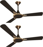 Crompton Avancer prime antidust pack of 2 3 Blade Ceiling Fan(Roast brown)   Home Appliances  (Crompton)