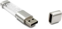 Nexshop Ultra Crystal Flash Drive Filled With Diamond USB 2.0 16 GB Pen Drive(Silver)   Computer Storage  (nexShop)