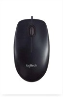 View Logitech B100 Wired Optical Mouse(USB, Black) Laptop Accessories Price Online(Logitech)
