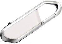 Nexshop Metallic Fashionable Carabiner Curve Keychain Design with Hidden USB Flash Drive 16 GB Pen Drive(White) (nexShop) Maharashtra Buy Online