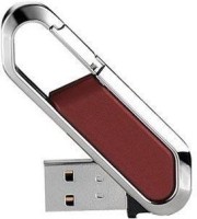 Nexshop Mini Portable Carabiner Metal Buckle Design USB Flash Drive 16 GB Pen Drive(Brown, Silver)   Computer Storage  (nexShop)