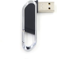 Nexshop Metallic Carabiner Innovative Shape Hanging Buckle USB Flash Drive 16 GB Pen Drive(Black) (nexShop) Tamil Nadu Buy Online