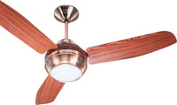 Polar DORRANCE 1200 mm 3 Blade Ceiling Fan(Antique Copper - Rosewood, Pack of 1)
