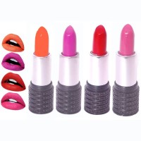 Makeup Mania Moist. Matte Lipstick, Satin Soft, Vibrant Combo of Four(15.2 g, Red, Pink, Orange, Magenta) - Price 375 76 % Off  