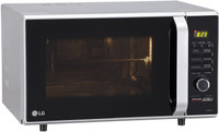 LG 28 L Diet Fry and 360 Motorised Rotisserie for crispy and tasty bar-be-que recipes Convection Microwave Oven(MC2886SFU, Silver)