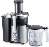 Tefal Easy Fruit Metal ZE610D38 800 W Juicer (1 Jar, Stainless steel & Dark Grey)