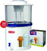 Usha Shriram Non - Electrical and Storage 20 L Gravity Based Water Purifier(White, Blue)   Home Appliances  (Usha Shriram)