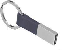 Nexshop Metallic Sleek Light Weight Keychain Shape USB Flash Disk 16 GB Pen Drive(Silver, Black)