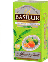 Basilur Tea Basilur-25teabag-Earlgrey&Mandarain Bergamot Orange Green Tea Bags Box(38 g)