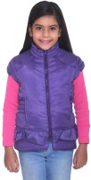 Kids-17 Sleeveless Solid Girls Jacket