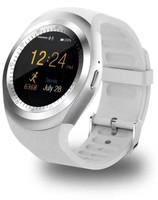 MOBILE FIT Y1.slvr.sv.103 phone Smartwatch(Silver Strap, Free Size)