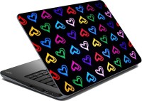 meSleep Multi-Colour Heart Vinyl Laptop Decal 15.6   Laptop Accessories  (meSleep)