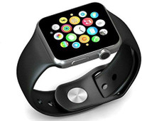 MOBILE FIT A1.black_sv.22 phone Smartwatch(Black Strap, Free Size)