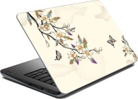 meSleep Floral Butterflies Vinyl Laptop Decal 15.6   Laptop Accessories  (meSleep)