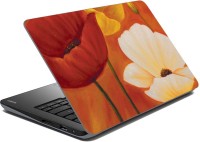 meSleep Abstract Red Flower Vinyl Laptop Decal 15.6   Laptop Accessories  (meSleep)