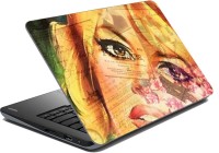 meSleep Girl Face Vinyl Laptop Decal 15.6   Laptop Accessories  (meSleep)