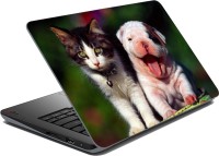 meSleep Pup And Kitten Vinyl Laptop Decal 15.6   Laptop Accessories  (meSleep)