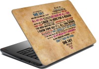 meSleep Heart Quotes Vinyl Laptop Decal 15.6   Laptop Accessories  (meSleep)