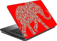 meSleep Elephant Floral Vinyl Laptop Decal 15.6   Laptop Accessories  (meSleep)