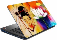 meSleep Flower Face Vinyl Laptop Decal 15.6   Laptop Accessories  (meSleep)