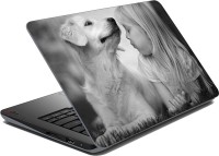 meSleep Girl And Dog Vinyl Laptop Decal 15.6   Laptop Accessories  (meSleep)