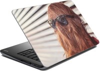 meSleep Hairy Face Vinyl Laptop Decal 15.6   Laptop Accessories  (meSleep)