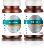 Healthkart Daily Essentials Combo (Omega - 60 Capsules + Multivitamin - 60 Capsules)(120)