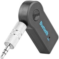 Voltegic ® Car Bluetooth Receiver (for aux music input / mobile phone hands free calls) Volt-AR-105 Bluetooth(Black)   Laptop Accessories  (Voltegic)