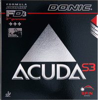 Donic Accuda S3 11.3 mm Table Tennis Rubber(Red) Donic Accuda S3 11.3 mm Table Tennis Rubber(Red)