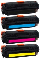 SPS 418 Toner Cartridge Complete Pack of 4 Colors ( BLACK , CYAN , YELLOW , MAGENTA ) - Canon Premium Compatible Black + Tri Color Combo Pack Ink Toner