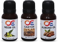 OSE (Combo Pack Of 3) 100 Percent Pure & Organic Cold Pressed & Hexane Free Neem Oil, Castor & Almond Oil Hair Oil(15 ml) - Price 210 76 % Off  
