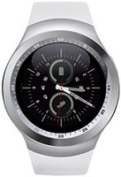 MOBILE FIT Y1.slvr.sv.462 phone Smartwatch(Silver Strap, Free Size)