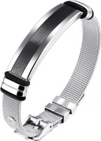 Yellow Chimes Stainless Steel Rhodium Bracelet