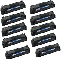 SPS Q2612A / 12A Toner Cartridges ( Pack of 10 ) for HP LaserJet - 1010, 1012, 1015, 1018, 1020, 1022, 1022n, 3020, 3030, 3050, 3052, 3055, M1005, M1319f 3052, 3055, M1005, M1319f Black Ink Toner